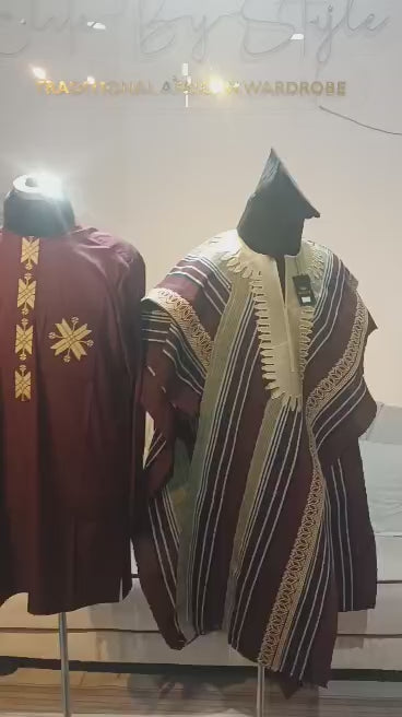 3 in 1 Agbada Men's agbada attire